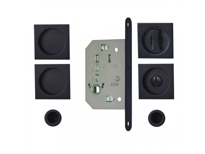 Kit Chiudiscrigno carrée - poignée pour porte coulissante