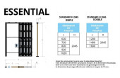 Lot de 10 châssis galandage coulissant  simple ouverture ESSENTIAL SCRIGNO H2045 - spécial PRO