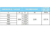 Chassis et porte Scrigno solution acoustique 32db