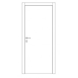 Lot de 5 bloc Porte battante décor bois PRIMA SCRIGNO pose fin de chantier - Spécial pro