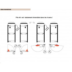 Bloc Porte battante invisible prépeinte FILO44 SCRIGNO