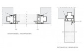 Porte battante invisible ESSENTIAL CONTROLUCE sans traverse