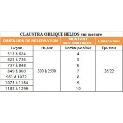 Votre Claustra en Chêne à lames obliques  Sur Mesure à partir du 15 Février 2023 !