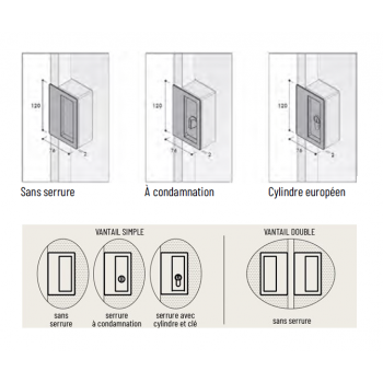 Portes coulissantes doubles  seules  MIRR ESSENTIAL SCRIGNO sur mesure