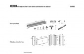 Kit complet Porte coulissante en applique avec FERMETURE décor bois SCRIGNO standard