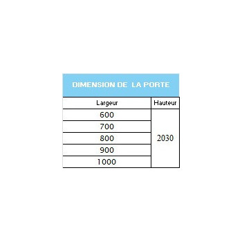 Porte coulissante Prima blanc pré peint (Kit Coul / Gold / Doortech)