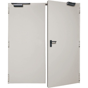 Double porte métallique NON FEU TWIN