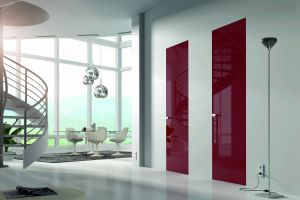 Essential battante 55 laqué rouge