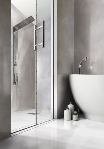 Porte douche coulissante