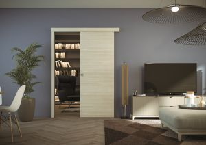 Xterna porte coulissante en applique